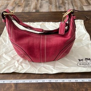 Coach Leather Hobo Handbag with Duster